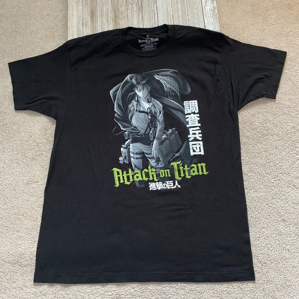 Ripple Junction Attack On Titan Season 3 XL Levi Ackerman Graphic T-Shirt Anime